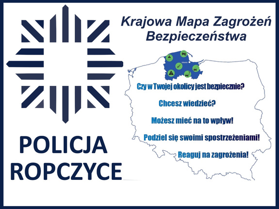 Ropczyccy policjanci zachęcają do korzystania z Krajowej Mapy Zagrożeń Bezpieczeńst