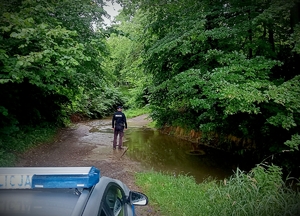 Ropczyccy policjanci monitorują sytuację hydrologiczną na terenie powiatu