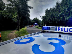 Policjanci zabezpieczali odcinek 34. Rajdu Rzeszowskiego