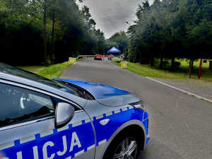 Policjanci zabezpieczali odcinek 34. Rajdu Rzeszowskiego