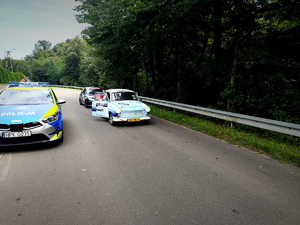 Policjanci zabezpieczali odcinek 34. Rajdu Rzeszowskiego